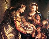 Family Wall Art - Holy Family with St John the Baptist and St Catherine